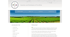 Desktop Screenshot of phdwines.co.za